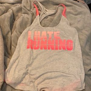 Vs pink tank size large hate running